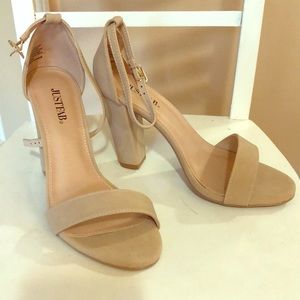 New Just Fab Beige Heels